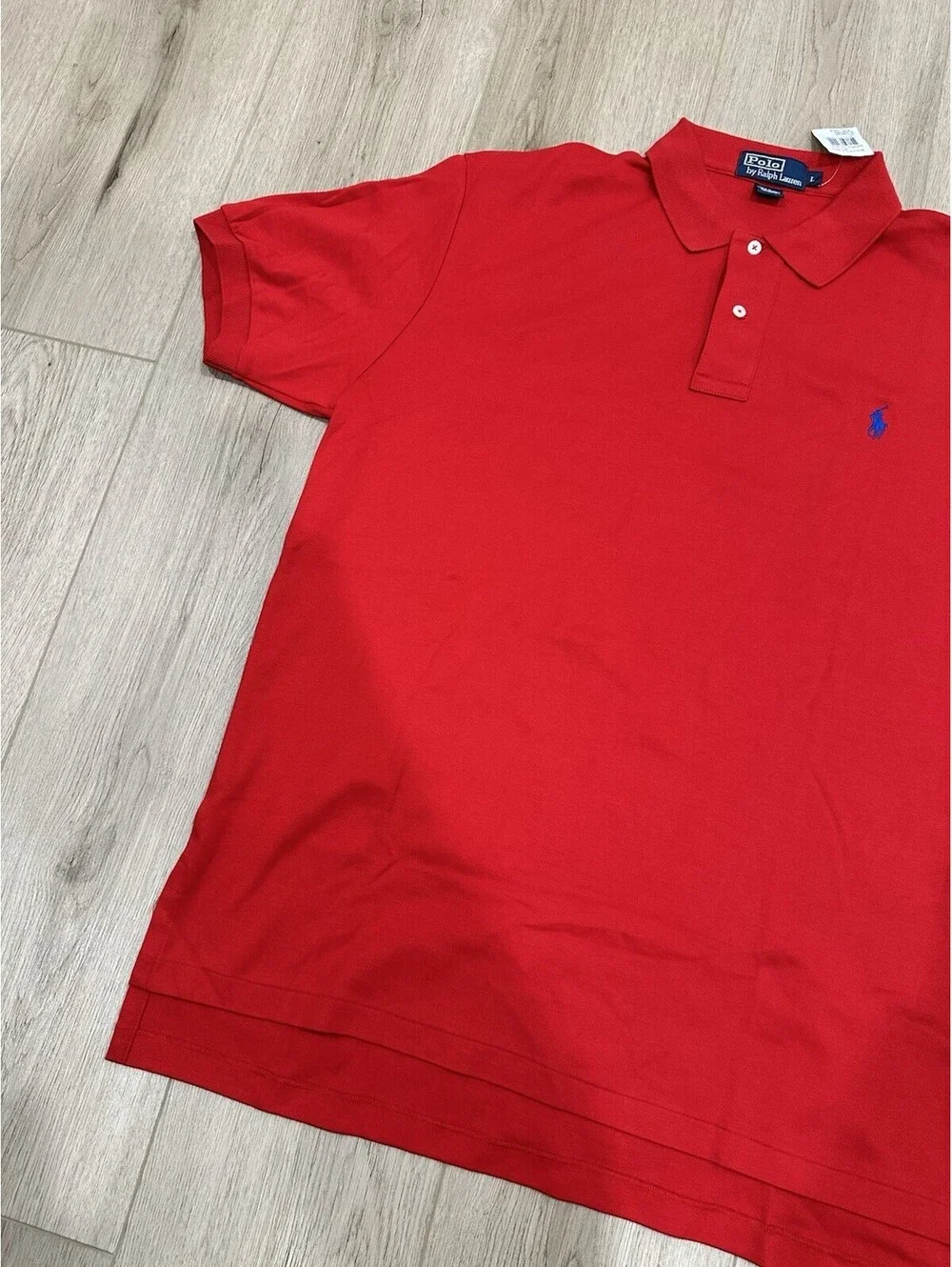 NWT Polo Ralph Lauren Shirt Mens Large Red Pony Classic Casual Preppy